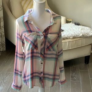 Grace & Lace favorite button up plaid shirt
